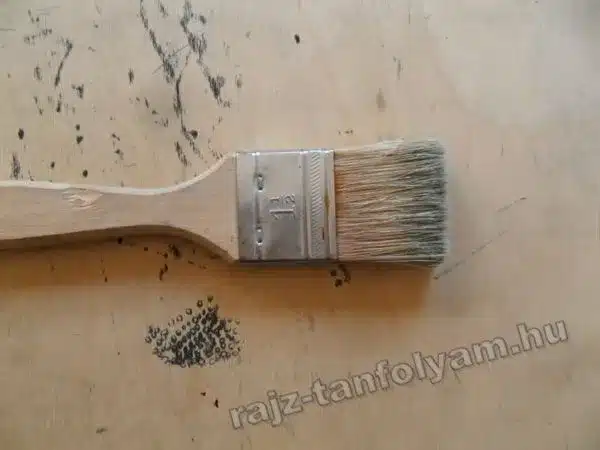 Száraz ecset technika dry brush technique